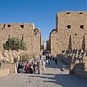 Entrance to Karnak Temple, Luxor, Egypt.