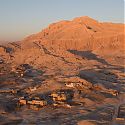 Valley of the Kings, Luxor, Egypt. View from Hot air balloon.