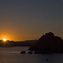 Sunset, View from Philae Temple, Aswan, Egypt.