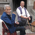 Locals playing cards, Xi'an, China.