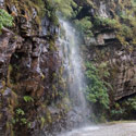 Waterfall, On route from Nyalam, Tibet to the border with Nepal.
