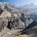 On route from Kagbeni to Khingar, Jomsom Trek, Nepal.