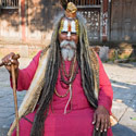 Sadhu, Durbar Square, Kathmandu, Nepal.
