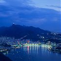 Dusk, View from Sugar Loaf Mountain, Rio de Janeiro, Brazil.