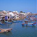 Cai River (by Po Nagar Cham Towers), Nha Trang, Vietnam.