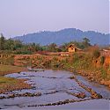River near the Thai border, Laos.